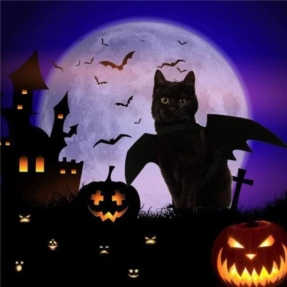 Cat Halloween Costume - Party Dress Up Accessories for Cat Small Dogs Puppy